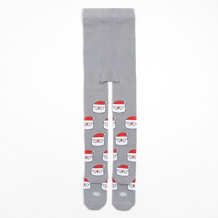 Новый год.Колготки детские KAFTAN Новый год.Колготки детские KAFTAN "Дед Мороз" 92-98 см, серый