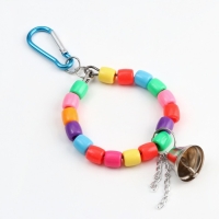 Игрушка для птиц "Кольцо из бусин" с колокольчиком, 8 х 20 см Игрушка для птиц "Кольцо из бусин" с колокольчиком, 8 х 20 см