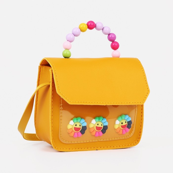 Сумка детская для девочки на магните, цвет жёлтый Сумка детская для девочки на магните, цвет жёлтый