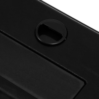 Аквариум "Панорамный" с крышкой, 60 литров, 64 х 26,2 х 36 см, чёрный