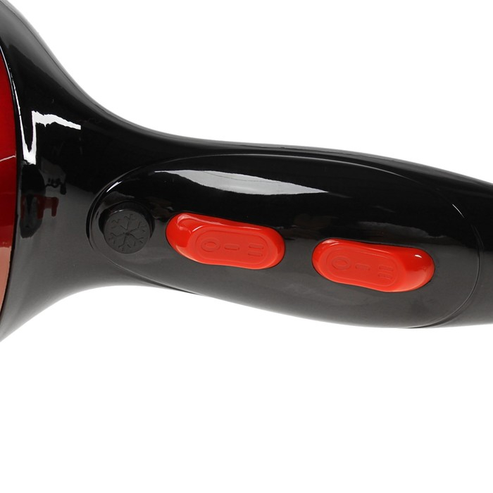 Фен Luazon LGE-004, 3800 Вт, 2 скорости, 3 температурных режима, красно-черный Фен Luazon LGE-004, 3800 Вт, 2 скорости, 3 температурных режима, красно-черный