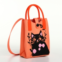 Сумка на кнопке «Выбражулька», цвет оранжевый Сумка на кнопке «Выбражулька», цвет оранжевый