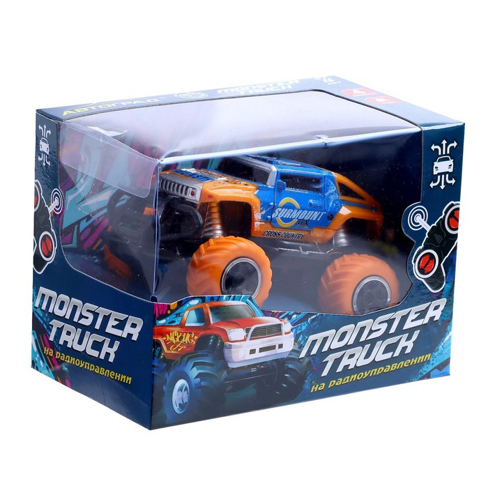 Джип радиоуправляемый &laquo;Граффити&raquo;, работает от батареек, цвет оранжевый