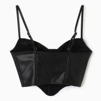 Корсет женский кожаный, MIST, р. XS, черный