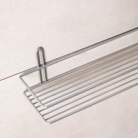 Полка прямоугольная, 1 ярус, 40&times;11,5&times;8,5 см, цвет хром