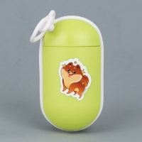 Контейнер с пакетами для уборки за собакой &laquo;Чистюля&raquo;, цвет зелёный