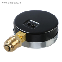 Термоманометр "CTM", радиальный, Дк 80 мм, 1 МПа, наружная резьба 1/4", 120&deg;С