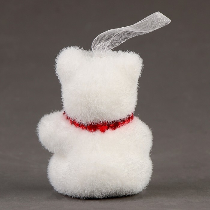 Игрушка из пенопласта &laquo;Мишки&raquo; со снежинками, 8 см