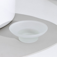 Мыльница стеклянная, 10,7&times;10,7&times;3,7 см, матовая