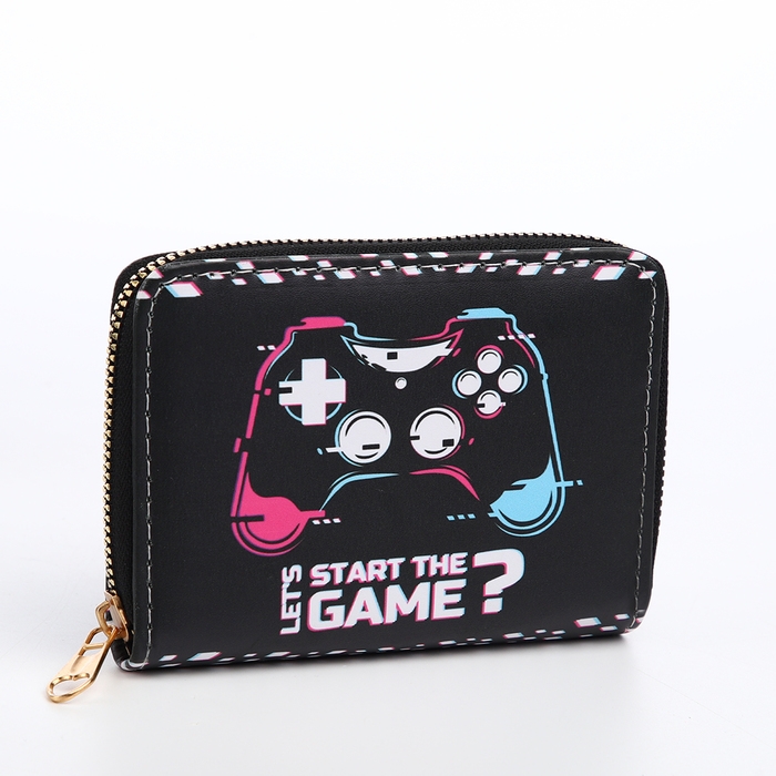 Кошелёк детский на молнии «Выбражулька», цвет чёрный Кошелёк детский на молнии «Выбражулька», цвет чёрный