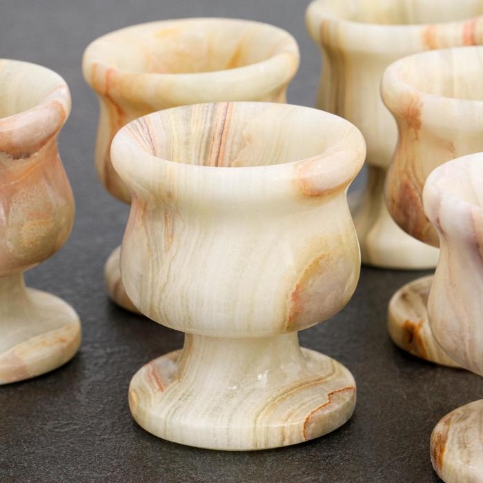 Набор рюмок &laquo;Грация&raquo;, 6 шт 3,5х5 см, оникс