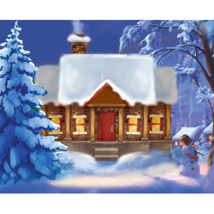 Алмазная мозаика на новый год с частичным заполнением на холсте &laquo;Зимушка&raquo;, 15 х 21 см, новогодний набор для творчества