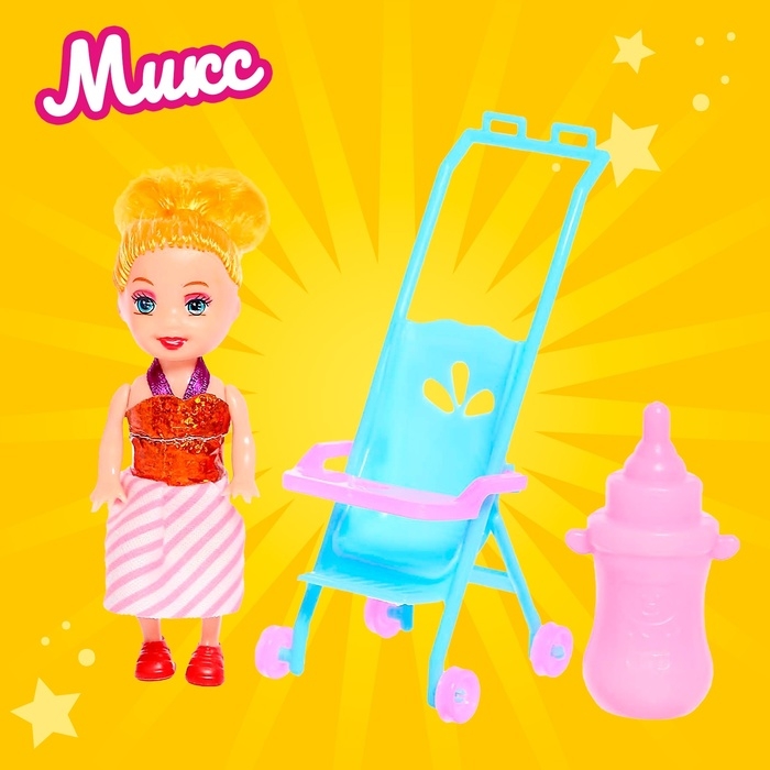 Кукла малышка &laquo;Ева&raquo; с аксессуарами, МИКС