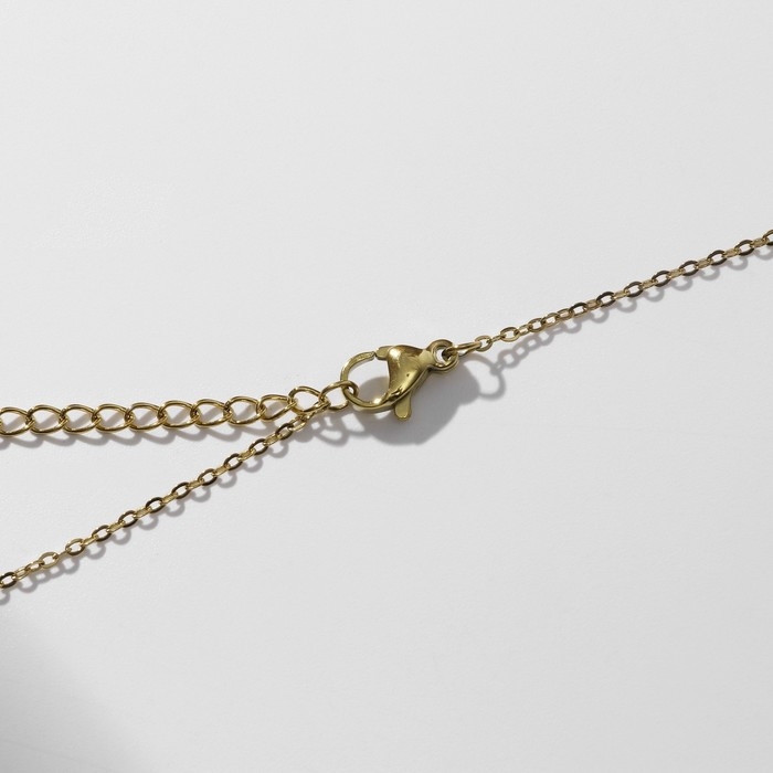 Кулон-оберег &laquo;Мини&raquo; стрекоза, глаз, цвет бело-голубой в серебре, 38 см