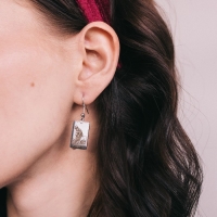 Серьги &laquo;Таро&raquo; сила, цвет серебро