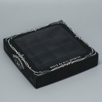 Коробка для конфет, кондитерская упаковка, 16 ячеек &laquo;Побед на всех фронтах&raquo;, 18.9 х 18.9 х 3.8 см