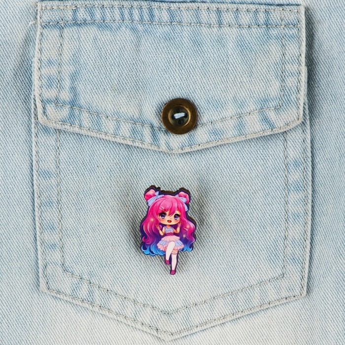 Значок с наклейками «Аниме girl», 6.5 х 9 см Значок с наклейками «Аниме girl», 6.5 х 9 см