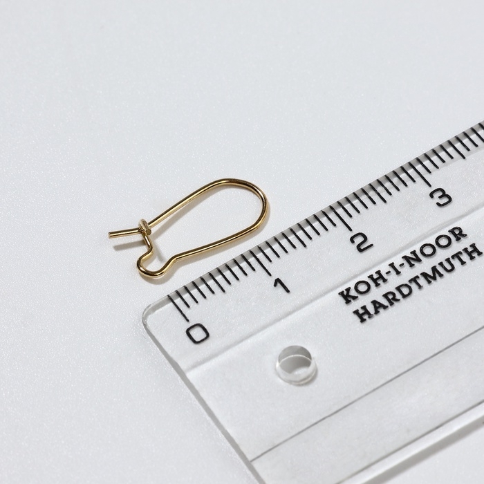 Швензы-петельки СМ-1069, (набор 5 пар) 15 мм, цвет золото