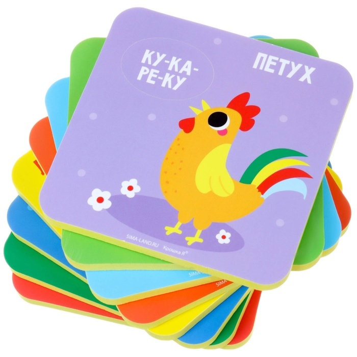 Мягкий пазл для малышей &laquo;Кто как говорит?&raquo;, 8 пазлов, Крошка Я