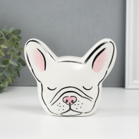 Копилка керамика "Белый бульдог" 8х14,5х12,1 см Копилка керамика "Белый бульдог" 8х14,5х12,1 см