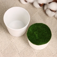 Флористическое кашпо "Трапеция" белое, 7,5х7,5х6,5см Флористическое кашпо "Трапеция" белое, 7,5х7,5х6,5см