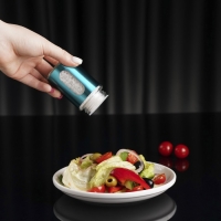 Ёмкость стеклянная для специй «Стиль», 100 мл, 4,5×8 см, цвет бирюзовый Ёмкость стеклянная для специй «Стиль», 100 мл, 4,5×8 см, цвет бирюзовый