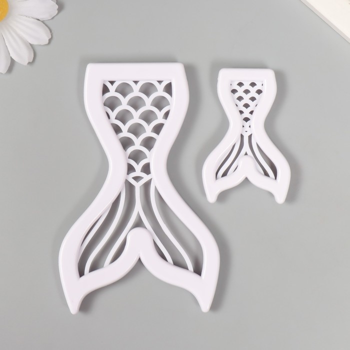 Каттеры для полимерной глины Каттеры для полимерной глины "Хвост русалки" набор 2 шт 4х6 см 7,2х11,2 см