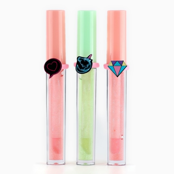 Детский блеск для губ &laquo;Будь в тренде&raquo; с колечком, 8 мл, МИКС