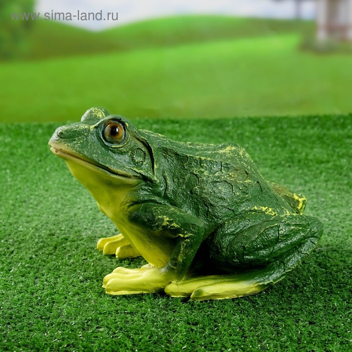 Садовая фигура из полистоуна &laquo;Лягушка&raquo;, 18&times;15&times;23 см