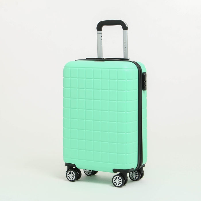 Чемодан малый 47 л (S) Goran Tomp, отдел на молнии, кодовый замок, 4 колеса, цвет мятный Чемодан малый 47 л (S) Goran Tomp, отдел на молнии, кодовый замок, 4 колеса, цвет мятный