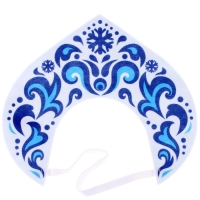 Новый год! Карнавальный кокошник &laquo;Снежная принцесса&raquo; из фетра