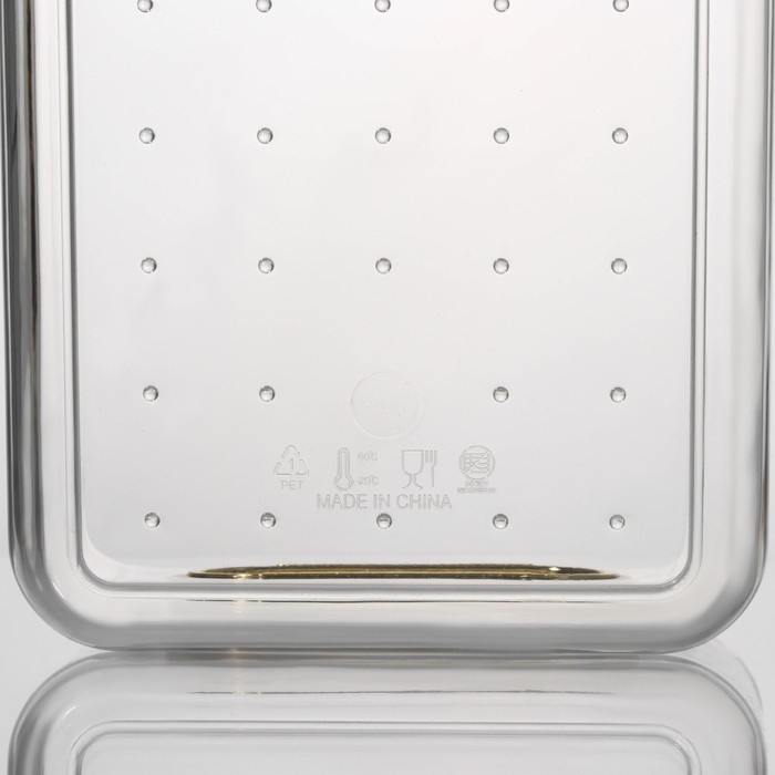 Контейнер для хранения &laquo;Нежность&raquo;, 28&times;11&times;9,5 см, цвет прозрачный