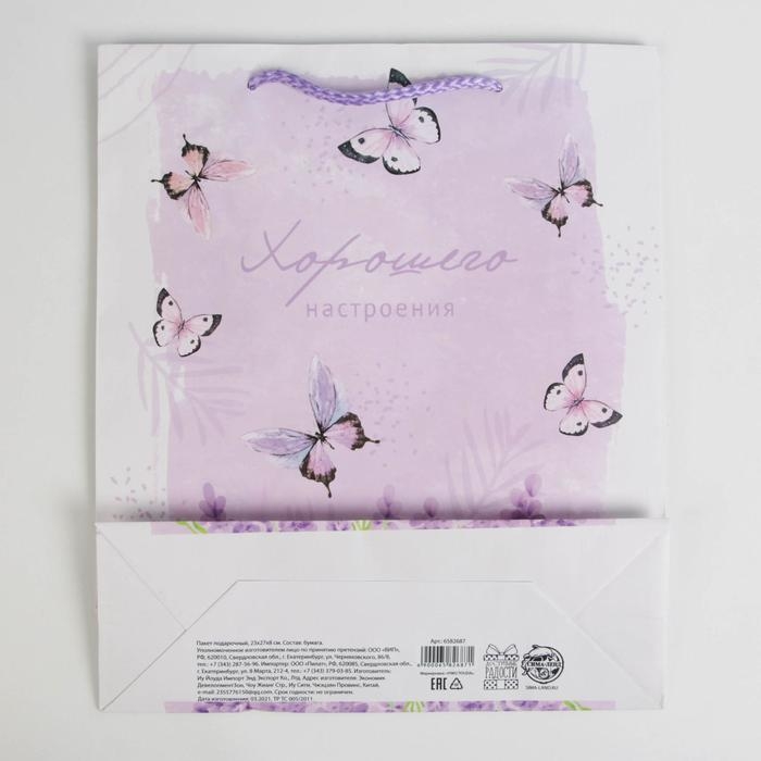 Пакет подарочный ламинированный, упаковка, Special for you, ML 21 х 25 х 8 см