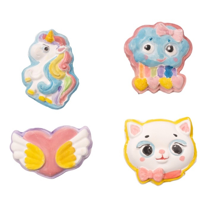 Магниты из гипса под роспись «Для девочек» Магниты из гипса под роспись «Для девочек»