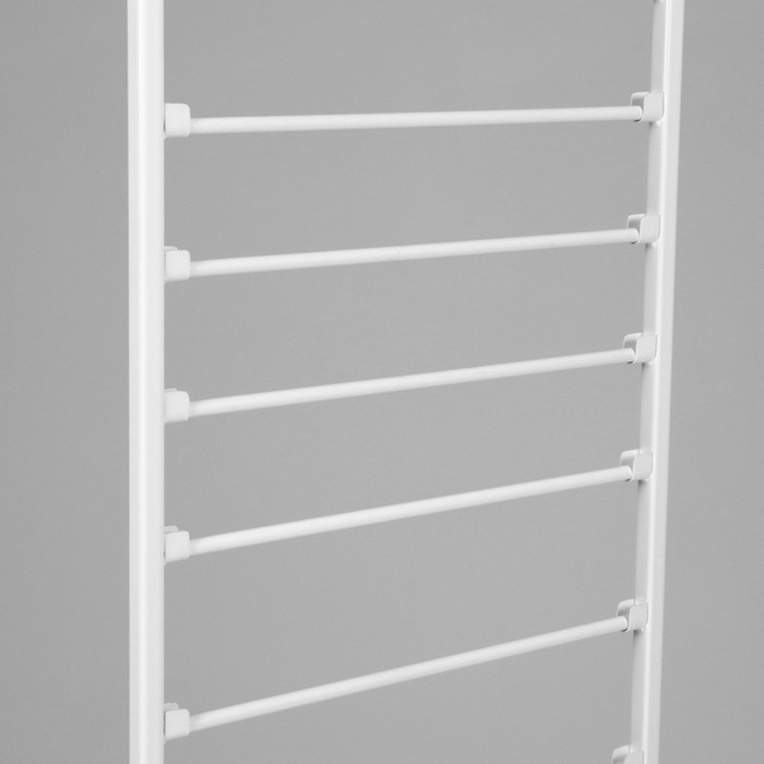 Стойка для лент, тесьмы напольная 50×205, 15 ярусов, цвет белый Стойка для лент, тесьмы напольная 50×205, 15 ярусов, цвет белый