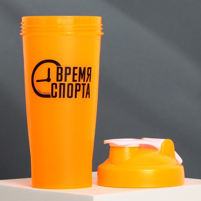 Шейкер пластиковый «Время спорта», 600 мл Шейкер пластиковый «Время спорта», 600 мл