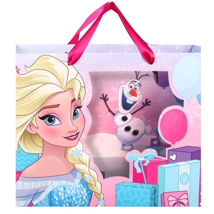 Пакет подарочный, 31х26х11 см, упаковка, Холодное сердце