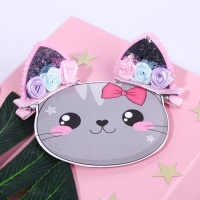 Заколки для волос ушки &laquo;Моей кошечке&raquo;, 2 шт, 5 х 5 см