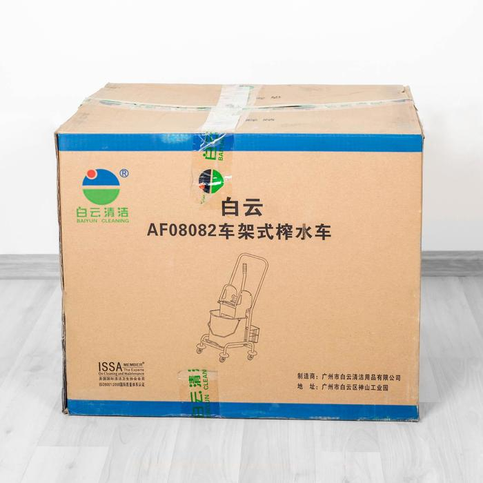 Тележка уборочная одноведерная с отжимом и сеткой, 23 л, хромированная рама Тележка уборочная одноведерная с отжимом и сеткой, 23 л, хромированная рама