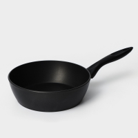 Сковорода &laquo;Надежда&raquo;, d=24 см, h=7,4 см, пластиковая ручка, антипригарное покрытие, цвет чёрный