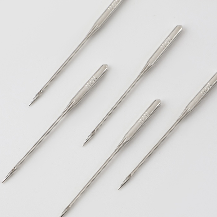 Иглы для бытовых швейных машин, для трикотажа, №75/11, 5 шт, NT