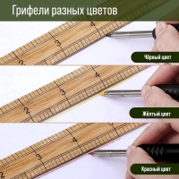 Набор грифелей для карандаша ТУНДРА, цветные (черные, красные, желтые), 120 мм, 6 штук Набор грифелей для карандаша ТУНДРА, цветные (черные, красные, желтые), 120 мм, 6 штук