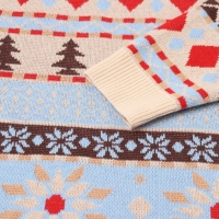 Новый год. Джемпер вязаный KAFTAN Scandinavia размер 50, голубой Новый год. Джемпер вязаный KAFTAN Scandinavia размер 50, голубой