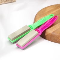 Точилка для металлических ножей с ручкой Доляна, 21,5&times;4 см, цвет МИКС