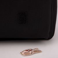 Рюкзак школьный текстильный &laquo;Банан&raquo;, 37 х 33 х 13 см, с липучками, чёрный