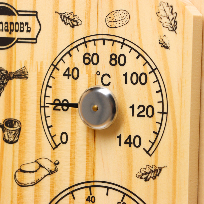 Термометр-гигрометр Термометр-гигрометр "Табличка", дерево