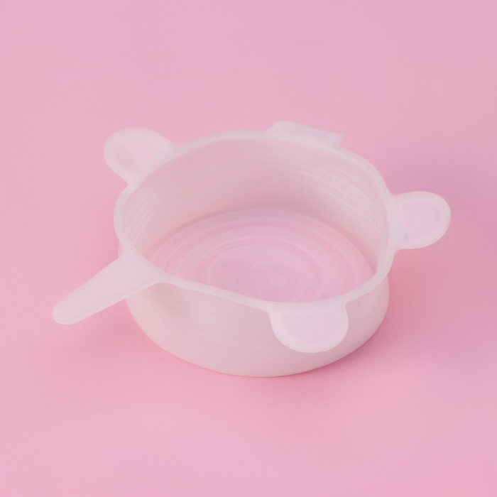 Набор крышек силиконовых Доляна &laquo;Черепашка&raquo;, 6 шт, d=19,2 см, d=15,7 см, d=14 см, d=11,2 см, d=9,2 см, d=6,2 см