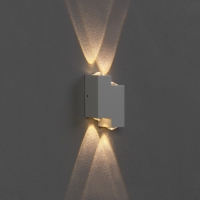 Светильник фасадный &laquo;Луч&raquo;, FSD-010, 4 Вт, 3000К, 2 луча, IP65, 220 В, металл, белый