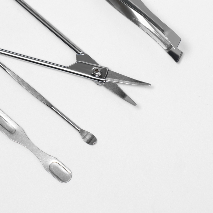 Набор маникюрный «Juice», 7 предметов, в футляре, цвет МИКС Набор маникюрный «Juice», 7 предметов, в футляре, цвет МИКС