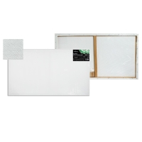 Холст на подрамнике, хлопок 100%, 1,6 х 50 х 90 см, акриловый грунт, среднезернистый, 380 г/м&sup2;